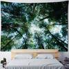 Classic Grey Forest Sky Wall Tapestry Multi-Style Living Room Studio Bar Decor Modern Light Luxury Hanging Cloth
