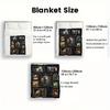 Sheep Portraits Gallery 2D Flat Pattern Flannel Blanket, High Quality All Seasons, Home Decor, Warmth and Comfort, Perfect for Christmas Gifts.