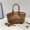 Dumpling Shape Tote Bag Women's Crossbody Bag PU Material High Texture Soft Leather Handbag Large Capacity Underarm Bag