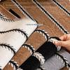 Black Sofa Cushion, High-end Sense, Universal In All Seasons, New Fixed Non-slip Cover Cloth Cover Leather Seat Cushion