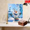 Disney DIY Pearl Art Olaf Themed Creative Pearl Painting Decorative Wall Art Creative Ornament Gift for Friends Desktop Decor