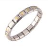Hot Selling Italian Charms Elastic Bracelet for Women Gold Plated Peach Heart Geometric Punk Style Stylish Stainless Steel Gift