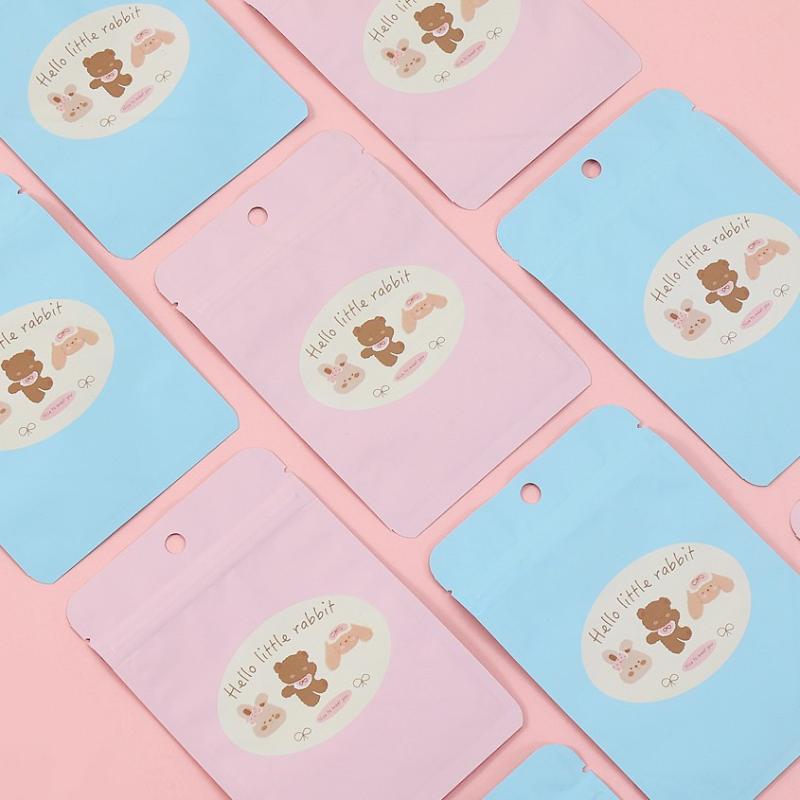 10Pcs Cartoon Cartoon Candy Cookies Self Sealing Storage Bag Creative Snack Doll Toy Blind Box Bag Lucky Gift Bag Surprise Gift