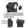 R5 1x20mm 2 MOA Red Dot Sight Reflex Riflescope Hunting Scope With Mount Riser 20mm Rail Co-Witness Holographic AR15