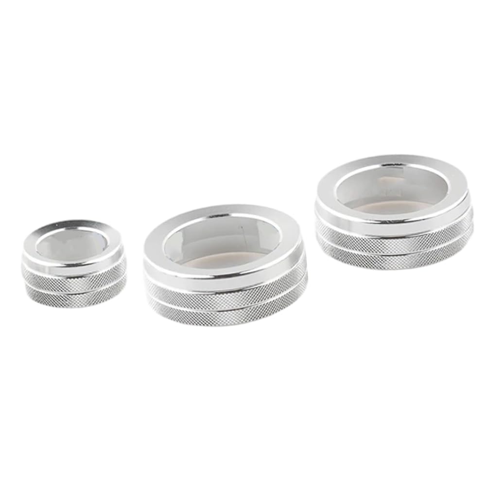 Air Conditioner Switch Button Knob Cover, AC Ring Covers, Volume Knob Ring Cover, Car Interior Decor Compatible with Honda CRV 2017 2018 2019 2020