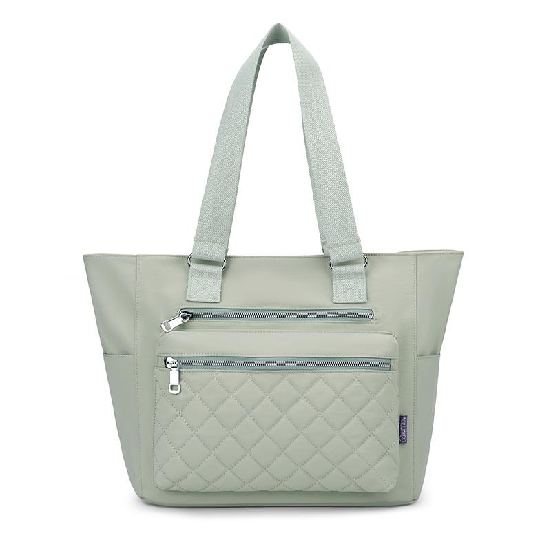 Large capacity bag women's spring new shoulder handbag retro commuter tote bag multi-compartment messenger bag