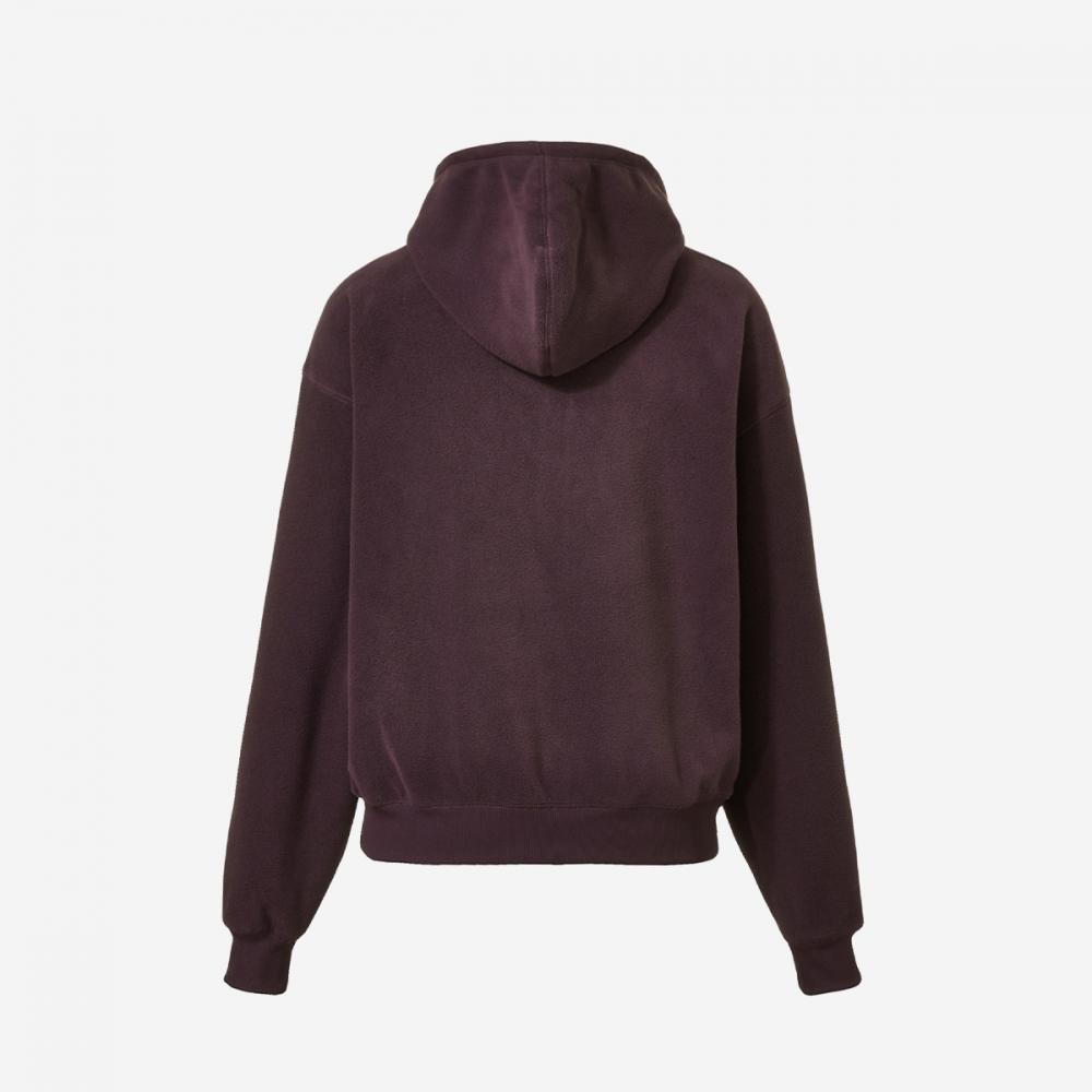 New Balance Women S Polar Fleece Hoodie Zip Up  Overfit  nbmdebS012   75  Purple