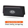 Leather Car Door Organizer Phone Sun Visor Glasses Key Storage Bag For KIA Rio K5 K2 Sportage Ceed Sorento Picanto Stinger Soul