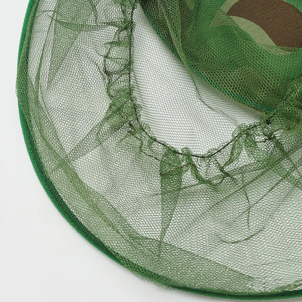 Camouflage Anti-mosquito Hat With Head Net Mesh Bug Insect Fly Face Mask Outdoor Fishing Equipment