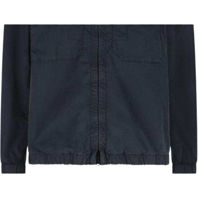 Stone Island Logo Hooded Zip Long Sleeve Jacket Men jackets L1S154100077S0A10-V0020