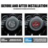 1pcs Car Steering Wheel Emblem Logo Auto Decorative Styling For Mazda Speed MS 3 5 6 Axela Atenza CX-3 CX-4 CX-5 CX-8 CX-7 MS MP
