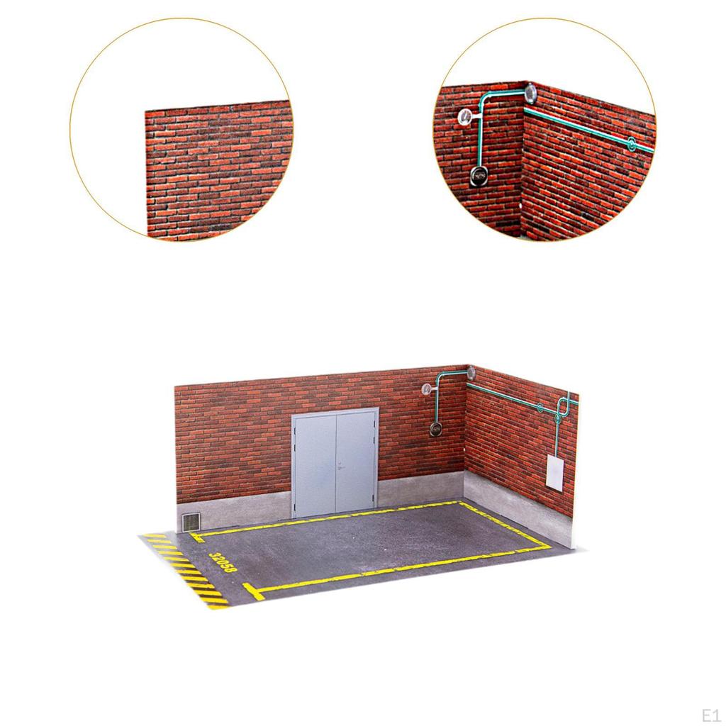 1/32 Model Car Parking Lot Display Scene Collection Sturdy Simulation Diorama Garage for