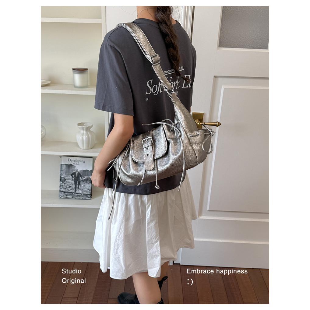 IELGY Ladies Underarm Bag Summer High-End Commuter One-Shoulder Large-Capacity Tote Bag