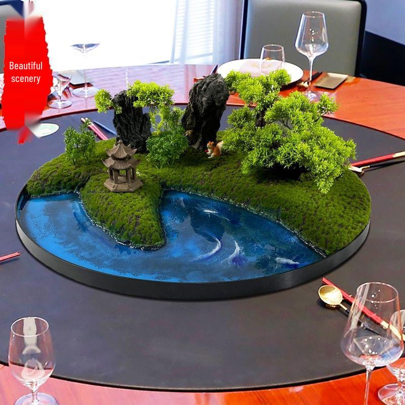 Hotel Dining Table Turntable Floral Display and Arrangement