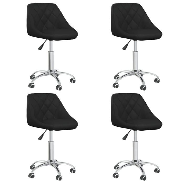 VidaXL Lot de 4 Chaises Pivotantes à Manger, Sièges à Dîner, Chaises de Repas, Meubles de de Salle à Manger Cuisine Maison 3088666