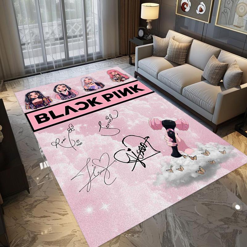 Blackpink Heartbeat Glow Teppichdruck Heimdekoration Schlafsaal Dekoration Zimmer Weihnachtsgeschenke