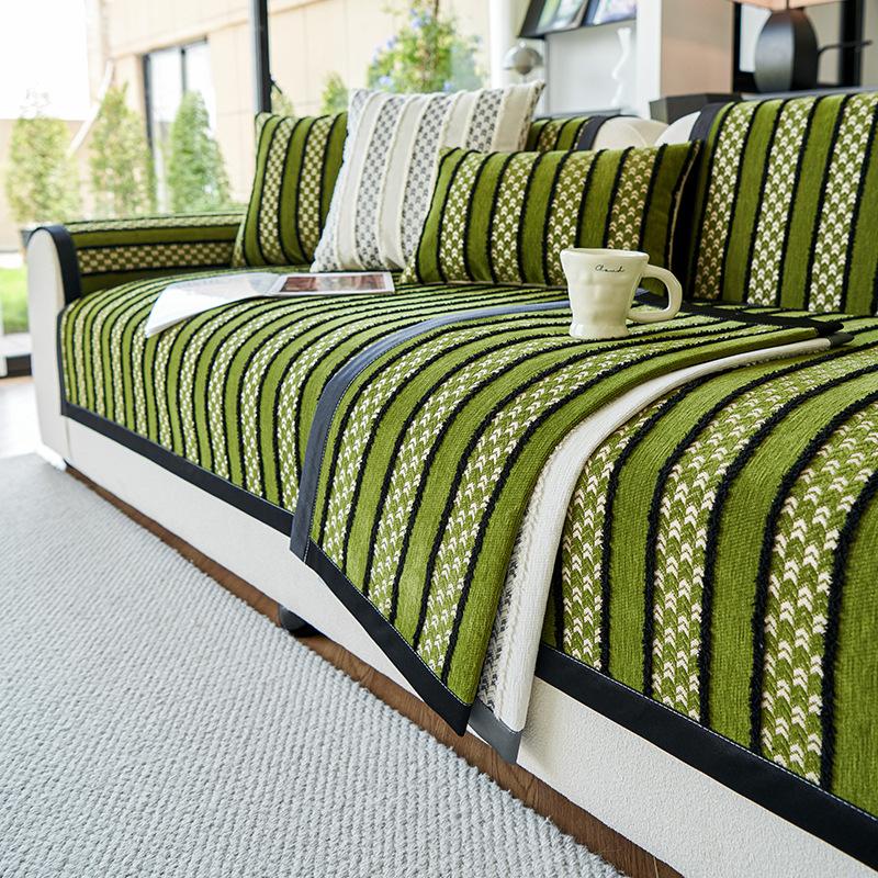 

Chenier Sofa Cushion Is Universal In All Seasons, Retro High-End Non-Slip Sofa Cover New Backrest Cover Cloth Towel 70*70cm