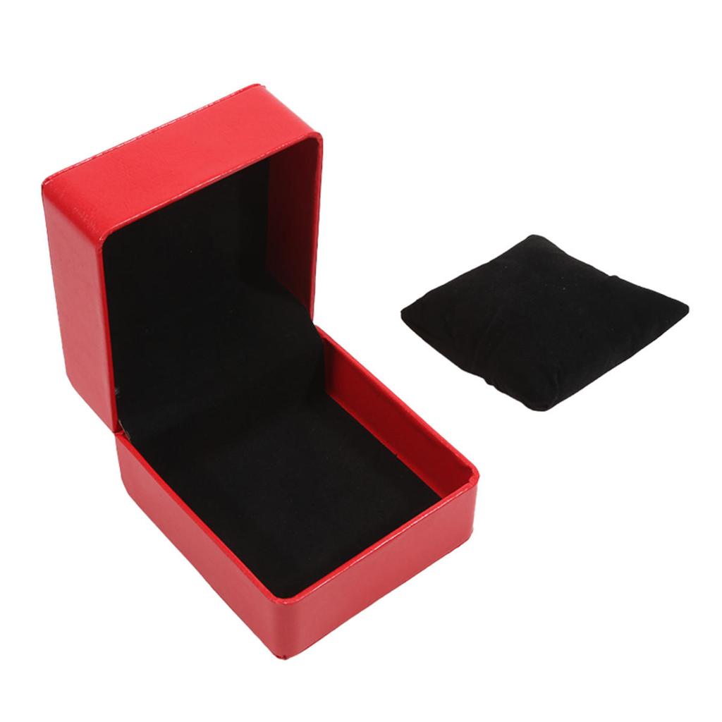 Single Watch Box With Pillow PU Wristwatch Display Case Organizer For Men Women Watch Jewelry Bracket Storage Gift Box