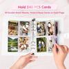 A5 Loose Leaf Booklet Cover Notebook Card Book 25 Sheets 4 Grid Storage Bag INS DIY PVC Photo Album Binder Photocards Holder