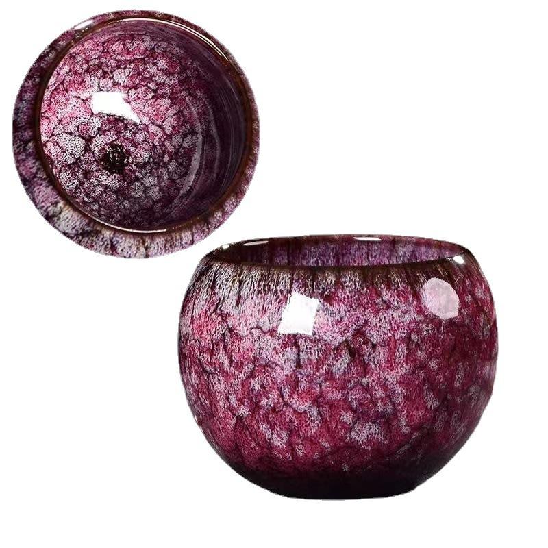 Kiln-Transformed Dragon Egg Dragon-Shaped Non-Slip Ceramic Cup Jian Zhan Warm Hand Cup Kiln-Transformed Large Capacity Master Cu