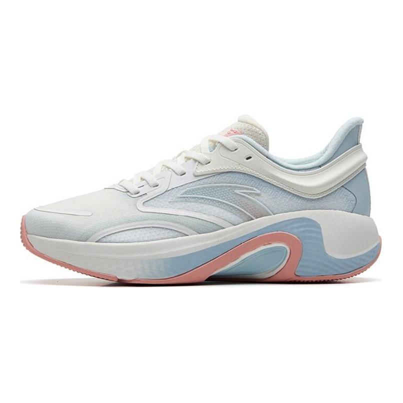 Anta Running Collection Running Shoes Women's Low Top Ivory White/Mirage Blue/Floating Cloud Red 122235556-3