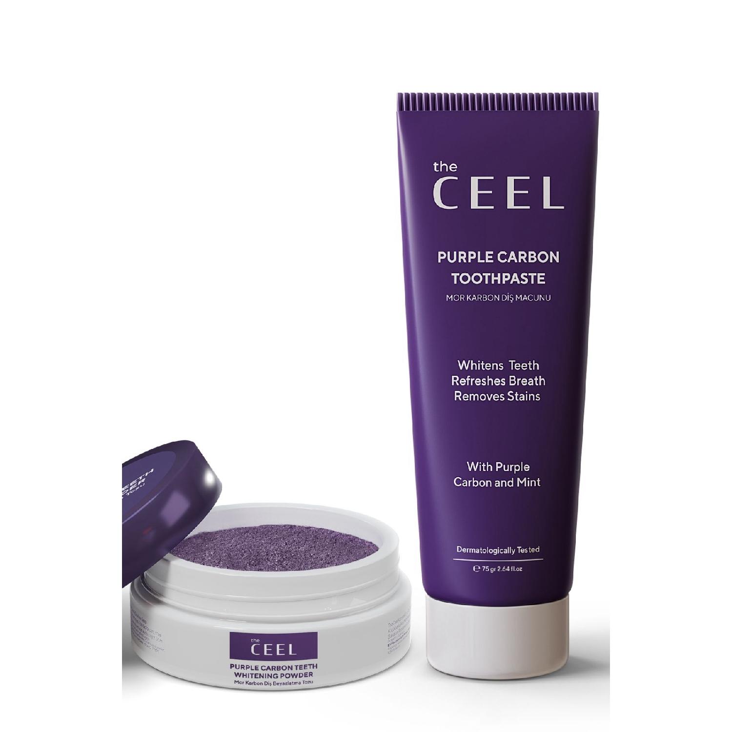 

Набор для отбеливания зубов с фиолетовым активированным углем (Зубная паста Purple Carbon 75 гр Зубной порошок Purple Carbon 50 гр)