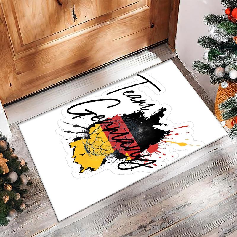 Germany national football team Printed Flannel Area Rug Non Slip Soft Polyester Floor Carpet Indoor Decor Mat for Bedroom Living Room Sofa