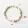 Aquamarine & White Crystal Beaded Bracelet: Fairy Summer Style for Girls, Sweet & Simple Fashion Hand Jewelry with a High-End Feel