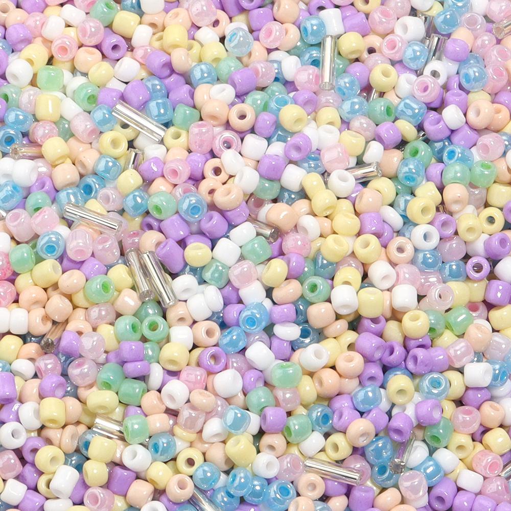 40g 3mm Glass Seed Beads Mixed Color Round Loose Spacer Glass Rice Beads For Jewelry Making DIY Bracelets Necklace Accessories