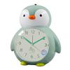 Будильник с изображением пингвина, детский будильник без тиканья, будильник из АБС-пластика с защитой от падений и ночником, для детской спальни