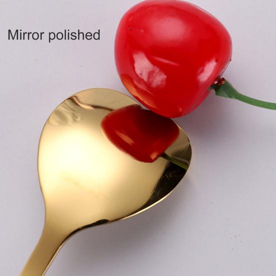 Eye-catching Eco-friendly Delicate Workmanship Portable Stainless Steel Coffee Tea Stirring Spoon Wedding Present Spoon