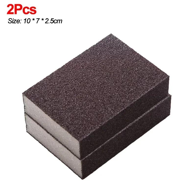 1/10Pcs Rust Remove Sponge Carborundum Eraser Household Cleaning Brush Descaling Scouring Sponges Rub Cooktop Pot Kitchen Tools