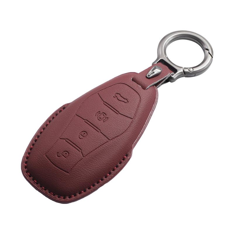 Premium Leather Key Case for Hongqi H5 PHEV - Original Interior Style