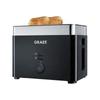 2-slice Toaster Graef To 62 - Black, Silver - Reheat and Defrost Function - Cool Walls
