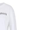 Emporio Armani Ss23 Letter Print Crew Neck Long Sleeve Sweatshirt Women Sweatshirt White 8N2M9E2J49ZF109