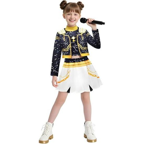 Girls' Demon Hunter Pop Singer 3D Print Costume Set