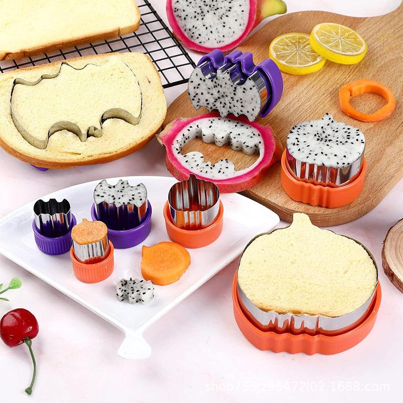 10-Piece Halloween Shapes Cookie Cutters for Baking Decor