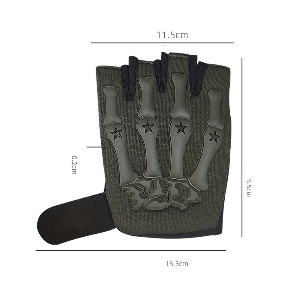 Riding Fingerless Gloves Non-slip Half Finger Gloves for Motorcycle Biking Hiking Hunting Outdoor Use Active