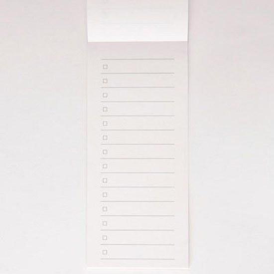 Muji Tanzaku-type Memo Checklist 40 sheets14 linesapproximately 82185 mm