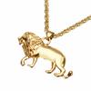 Pánský přívěsek lva Maijiabao 24" zlatý řetízkový náhrdelník se zvířecím přívěskem Hip hop šperky