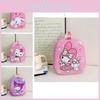 Adorable Cartoon Backpack For Kids Nylon Lightweight Cute School Bag