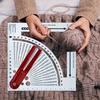 1pc Double-Sided Knitting Calculator and Counting Board, with Rotating Ruler Tool, Hook and Yarn Density Calculator, Mixed Color, for Knitting