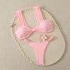 Solid Color Sexy Two-Piece Bikini - Women's Swimwear