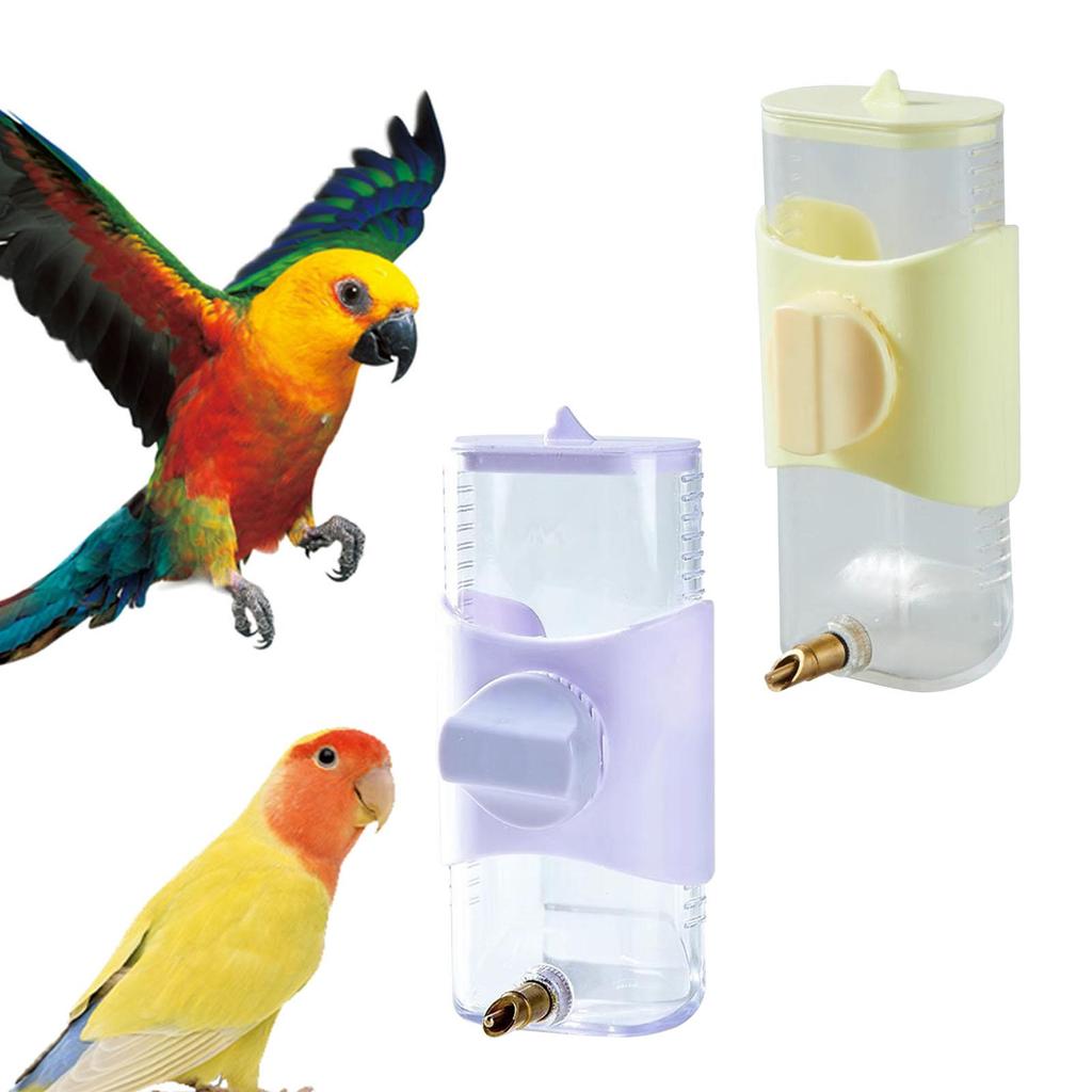 Pet Bird Water Feeder Practical Convenient Drinking Device Bird Feeder for Canary Finch Cockatiel Budgie Lovebirds Parakeet
