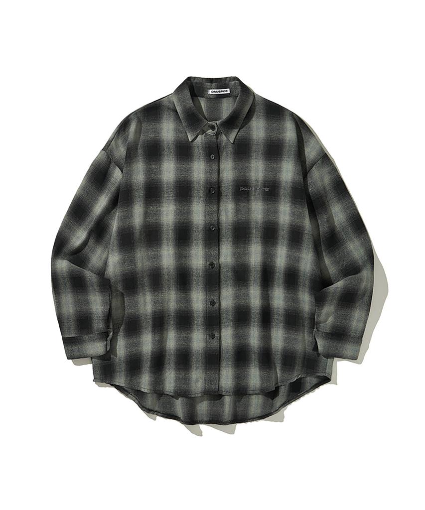 DAUSPICE (Duc) Logo Ombre Checkshirt Black