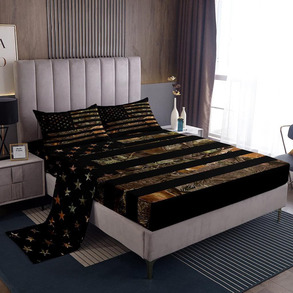 Gamepad pattern mattress four-piece digital printing bedroom room dormitory bedding decoration