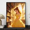 Disney Diamond Painting Kit Belle in Library 5D DIY Diamond Art Home Bedroom Wall Decor