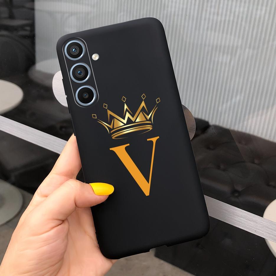 For Samsung Galaxy M54 Case A54 Cute Crown Letters Back Cover Soft Silicone Phone Case For Samsung M 54 Galaxy A54 Fundas Bumper