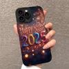 2025 New Year Painted Shockproof Phone Case For iPhone 16 Pro Max 15 14 Plus 13 12 11 XS Max X XR 7 8 16 Plus SE 2022 Soft Cover