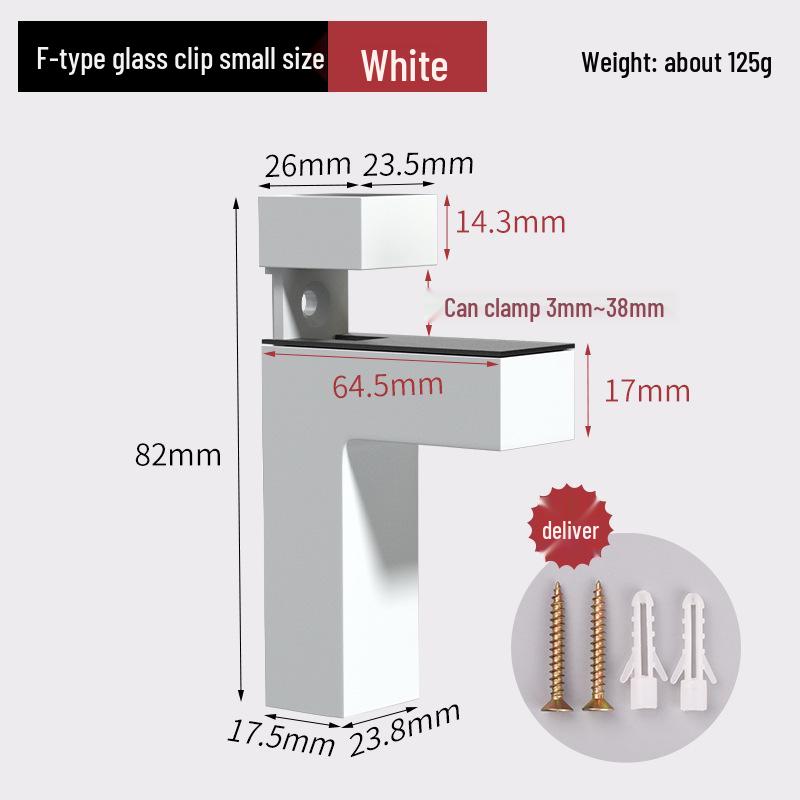 Adjustable Glass Shelf Clip Support Bracket